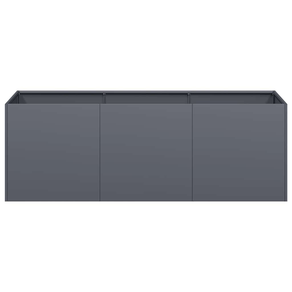 Vazonas, antracito spalvos, 120x40x40 cm, šaltai valcuotas plienas Vazonas, antracito spalvos, 120x40x40 cm, šaltai valcuotas plienas - Image 5