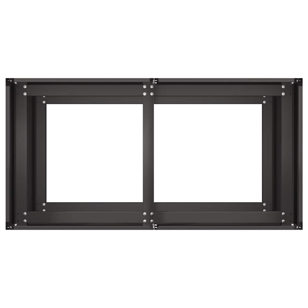 Lovelis, juodos spalvos, 80x40x80cm, šaltai valcuotas plienas Lovelis, juodos spalvos, 80x40x80cm, šaltai valcuotas plienas - Image 6