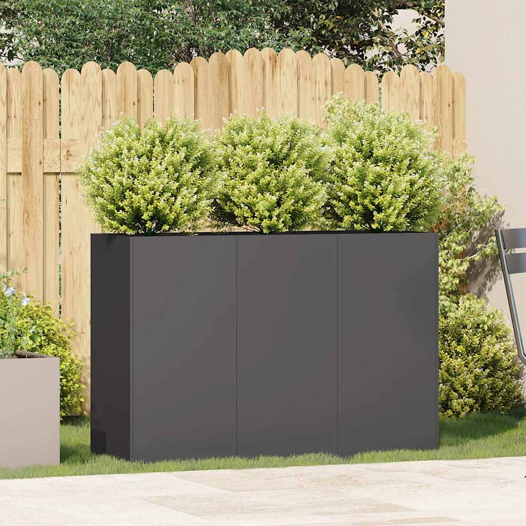 Lovelis, juodos spalvos, 120x40x80cm, šaltai valcuotas plienas Lovelis, juodos spalvos, 120x40x80cm, šaltai valcuotas plienas - Image 4