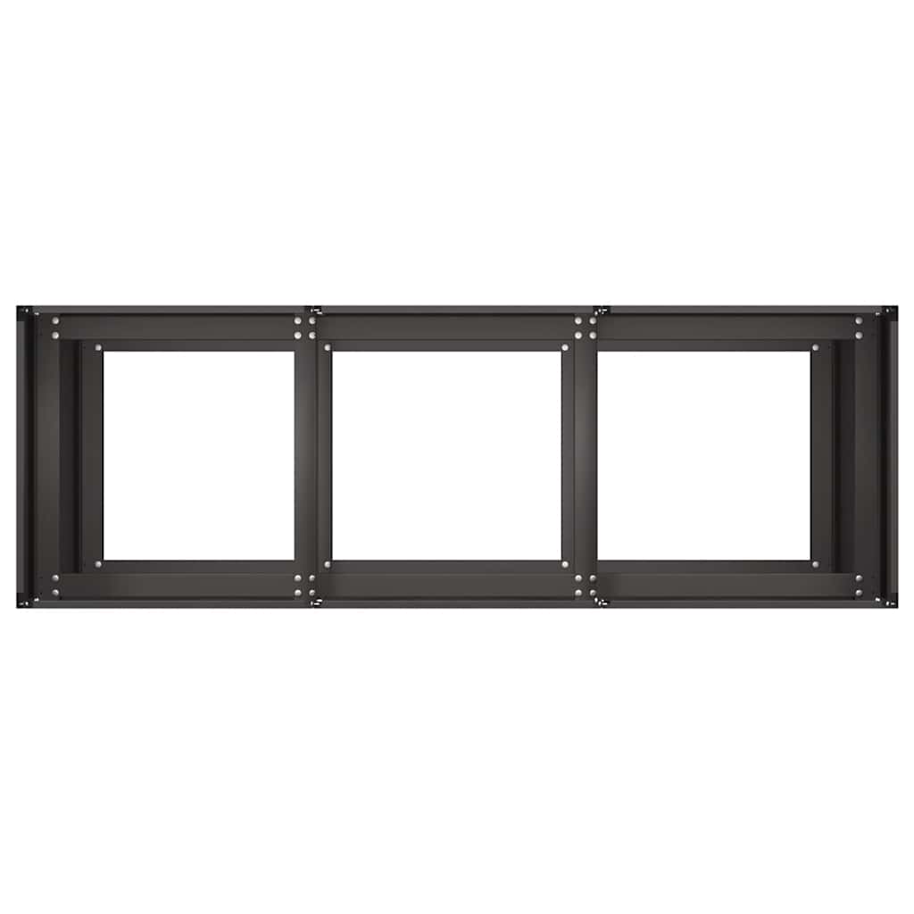 Lovelis, juodos spalvos, 120x40x80cm, šaltai valcuotas plienas Lovelis, juodos spalvos, 120x40x80cm, šaltai valcuotas plienas - Image 6