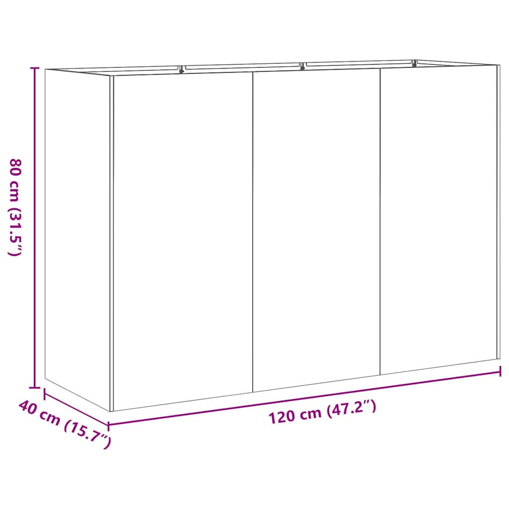 Lovelis, juodos spalvos, 120x40x80cm, šaltai valcuotas plienas Lovelis, juodos spalvos, 120x40x80cm, šaltai valcuotas plienas