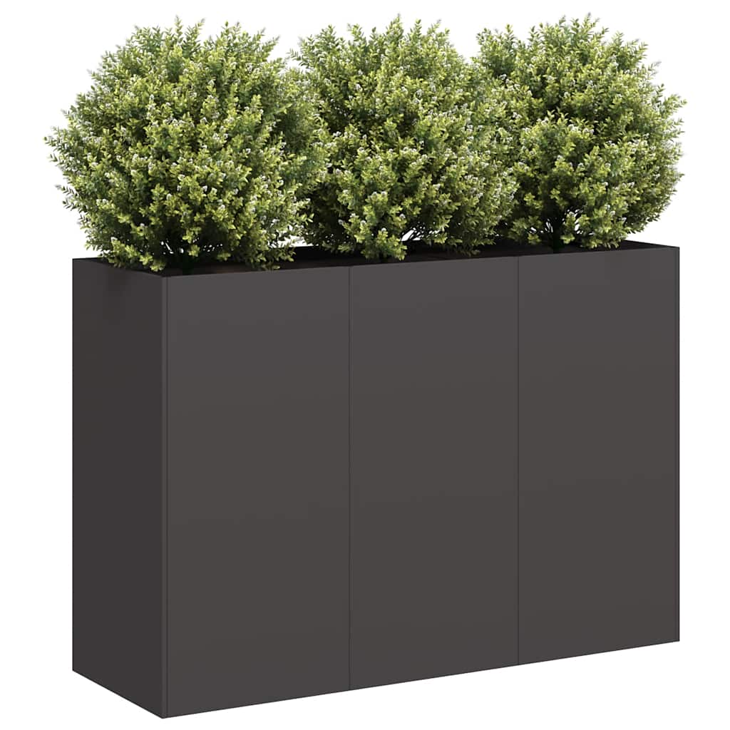 Lovelis, juodos spalvos, 120x40x80cm, šaltai valcuotas plienas Lovelis, juodos spalvos, 120x40x80cm, šaltai valcuotas plienas - Image 2