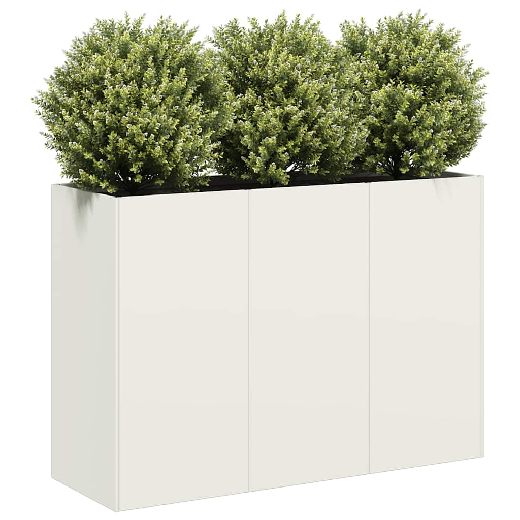 Lovelis, baltos spalvos, 120x40x80cm, šaltai valcuotas plienas Lovelis, baltos spalvos, 120x40x80cm, šaltai valcuotas plienas - Image 2