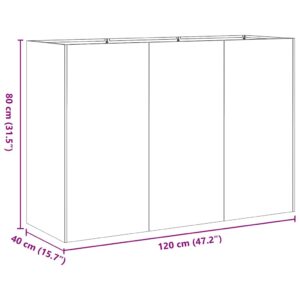 Lovelis, alyvuogių žalias, 120x40x80cm šaltai valcuotas plienas