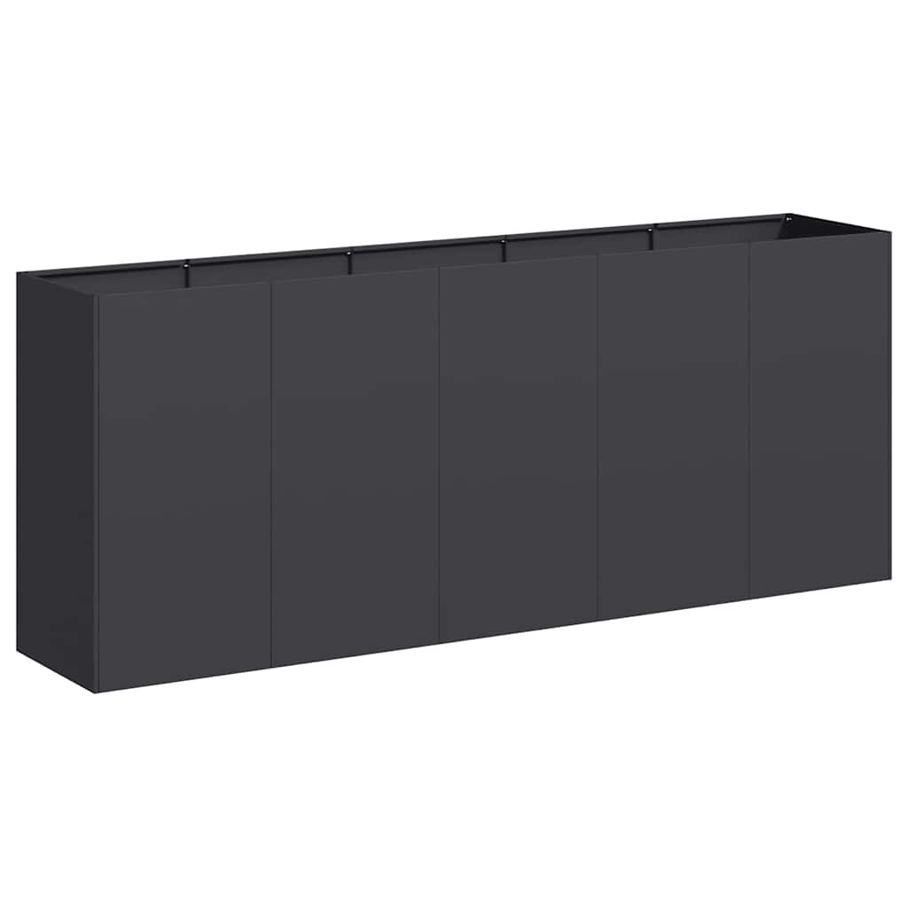 Lovelis, juodos spalvos, 200x40x80cm, šaltai valcuotas plienas Lovelis, juodos spalvos, 200x40x80cm, šaltai valcuotas plienas - Image 3