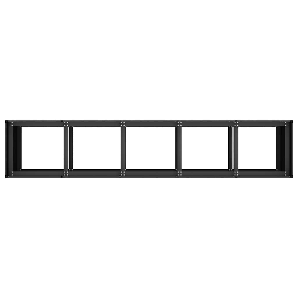 Lovelis, juodos spalvos, 200x40x80cm, šaltai valcuotas plienas Lovelis, juodos spalvos, 200x40x80cm, šaltai valcuotas plienas - Image 6