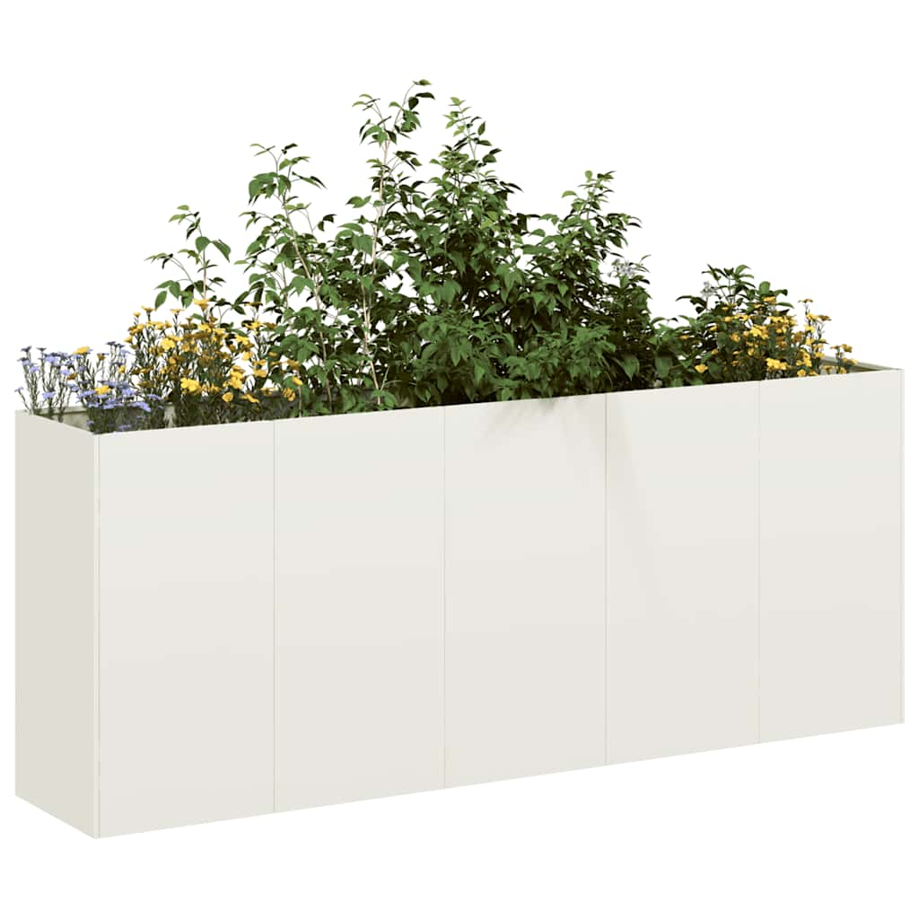 Lovelis, baltos spalvos, 200x40x80cm, šaltai valcuotas plienas Lovelis, baltos spalvos, 200x40x80cm, šaltai valcuotas plienas - Image 2