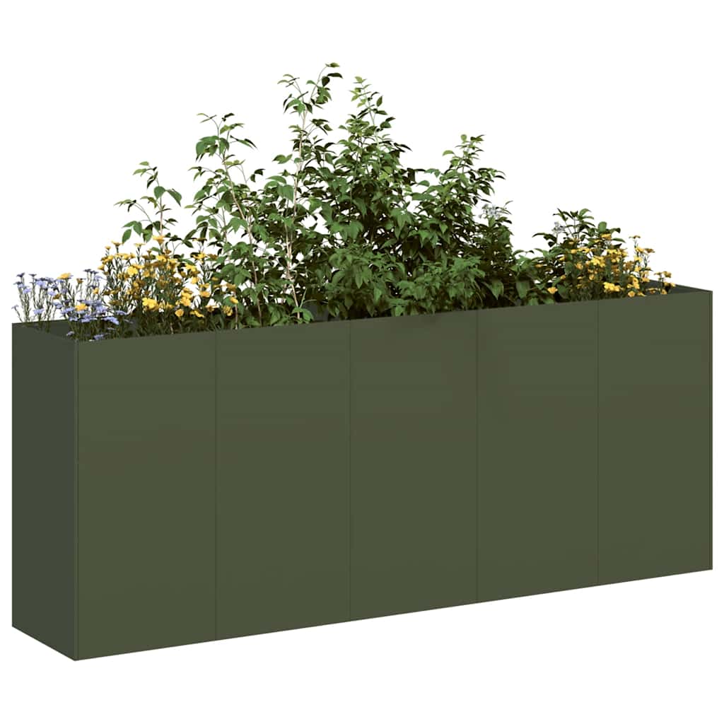 Lovelis, alyvuogių žalias, 200x40x80cm šaltai valcuotas plienas Lovelis, alyvuogių žalias, 200x40x80cm šaltai valcuotas plienas - Image 2
