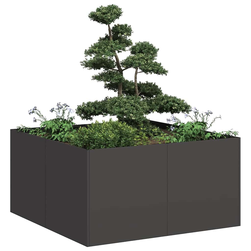 Lovelis, juodos spalvos, 80x80x40cm, šaltai valcuotas plienas Lovelis, juodos spalvos, 80x80x40cm, šaltai valcuotas plienas - Image 2