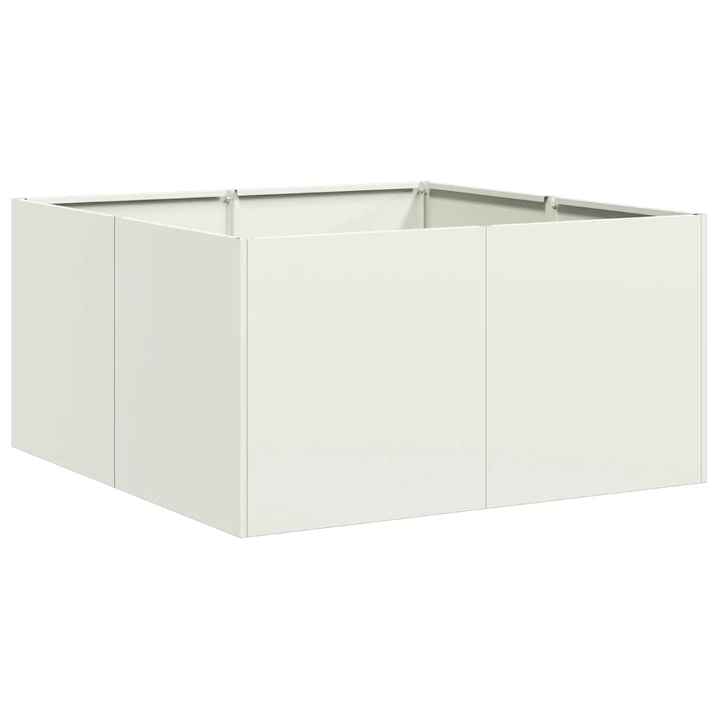 Lovelis, baltos spalvos, 80x80x40cm, šaltai valcuotas plienas Lovelis, baltos spalvos, 80x80x40cm, šaltai valcuotas plienas - Image 3