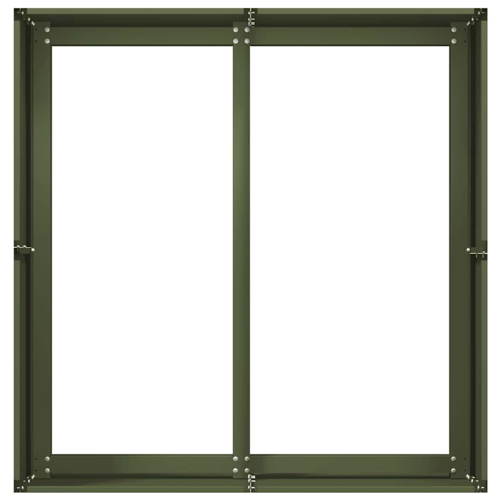 Lovelis, alyvuogių žalias, 80x80x40cm, šaltai valcuotas plienas Lovelis, alyvuogių žalias, 80x80x40cm, šaltai valcuotas plienas - Image 6