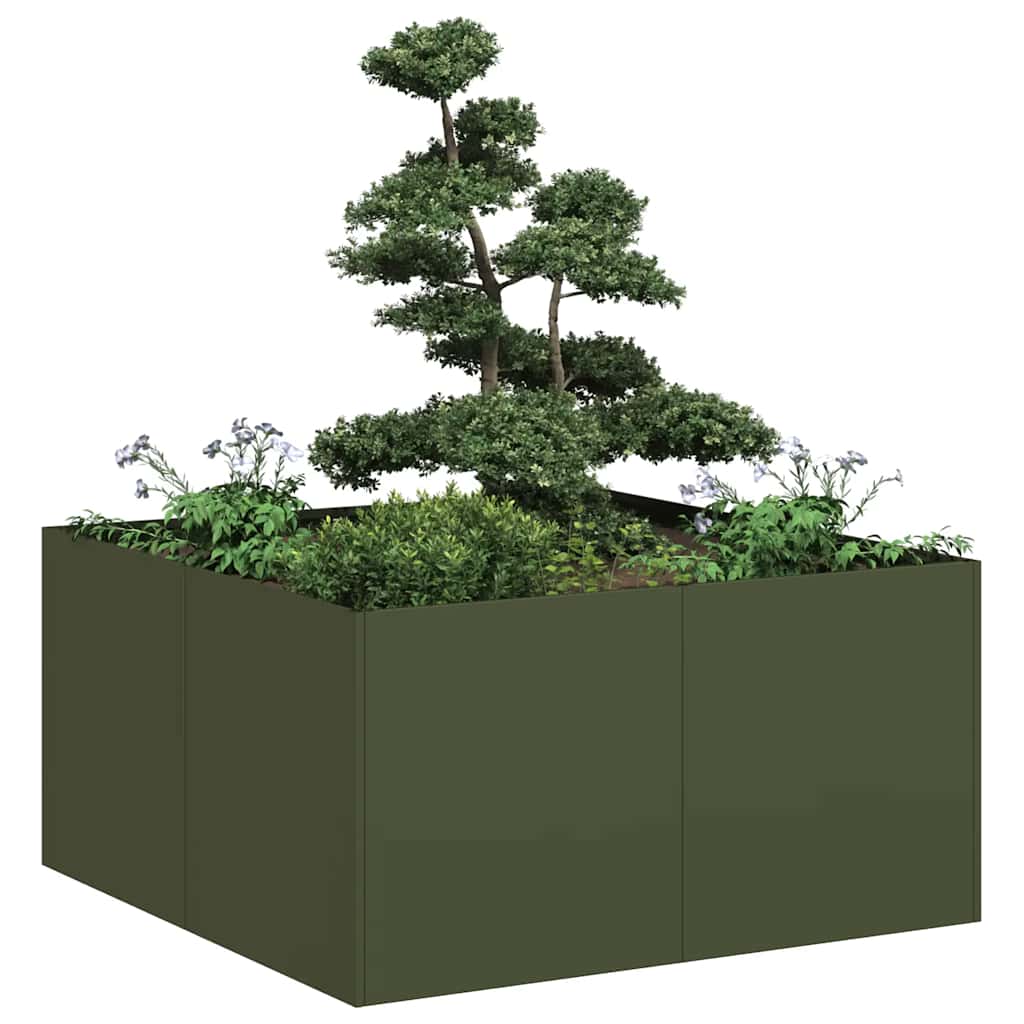 Lovelis, alyvuogių žalias, 80x80x40cm, šaltai valcuotas plienas Lovelis, alyvuogių žalias, 80x80x40cm, šaltai valcuotas plienas - Image 2