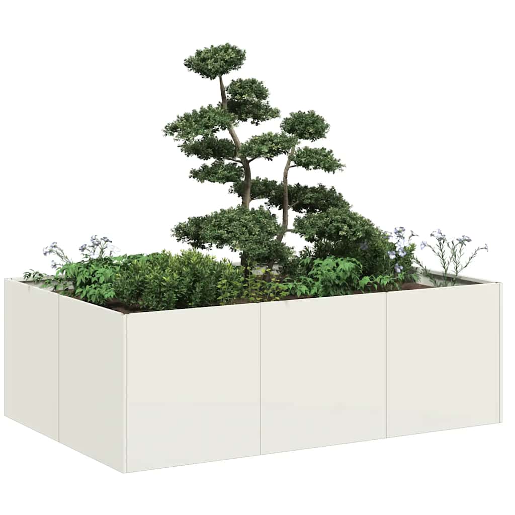 Lovelis, baltos spalvos, 120x80x40cm, plienas Lovelis, baltos spalvos, 120x80x40cm, plienas - Image 2