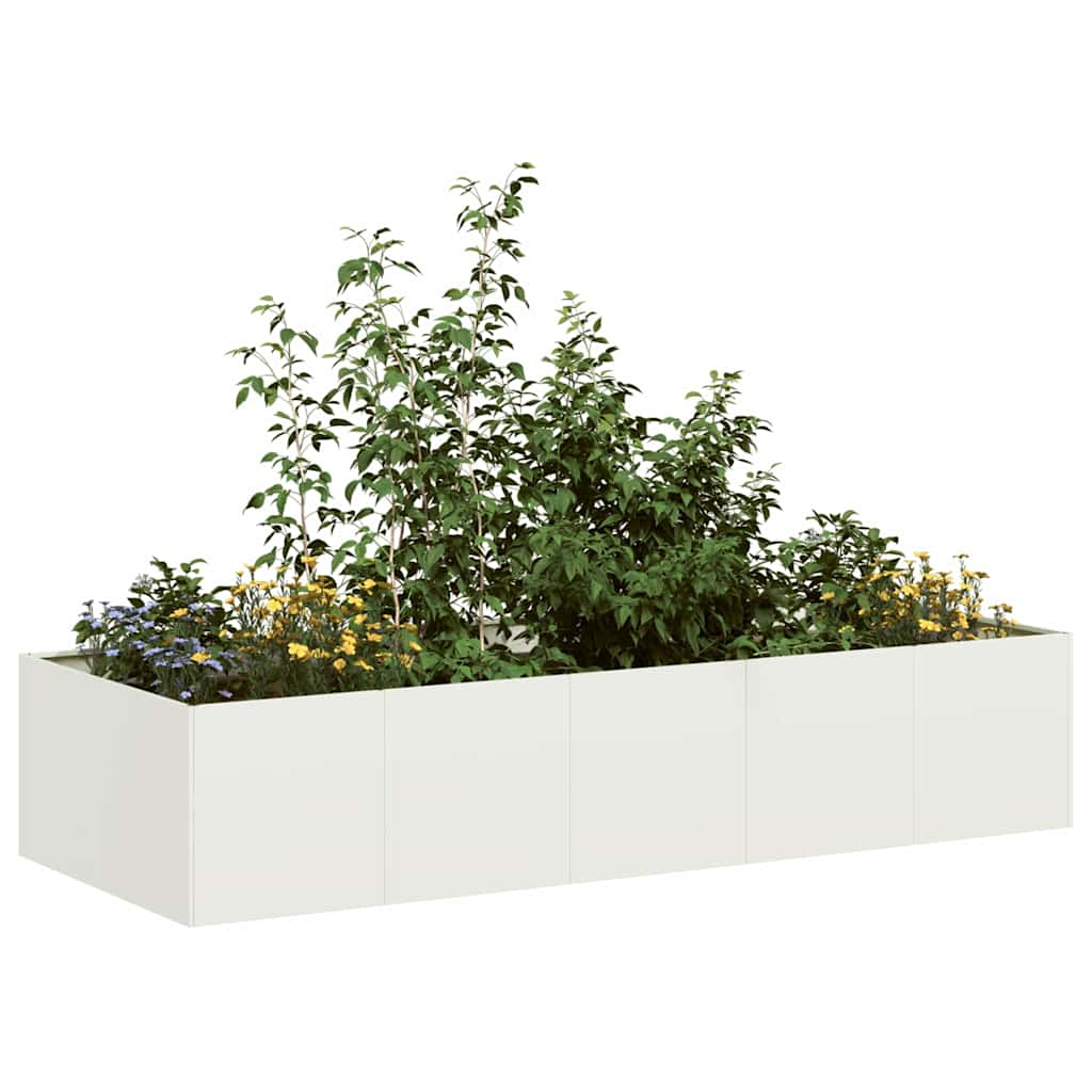 Lovelis, baltos spalvos, 200x80x40cm, plienas Lovelis, baltos spalvos, 200x80x40cm, plienas - Image 2