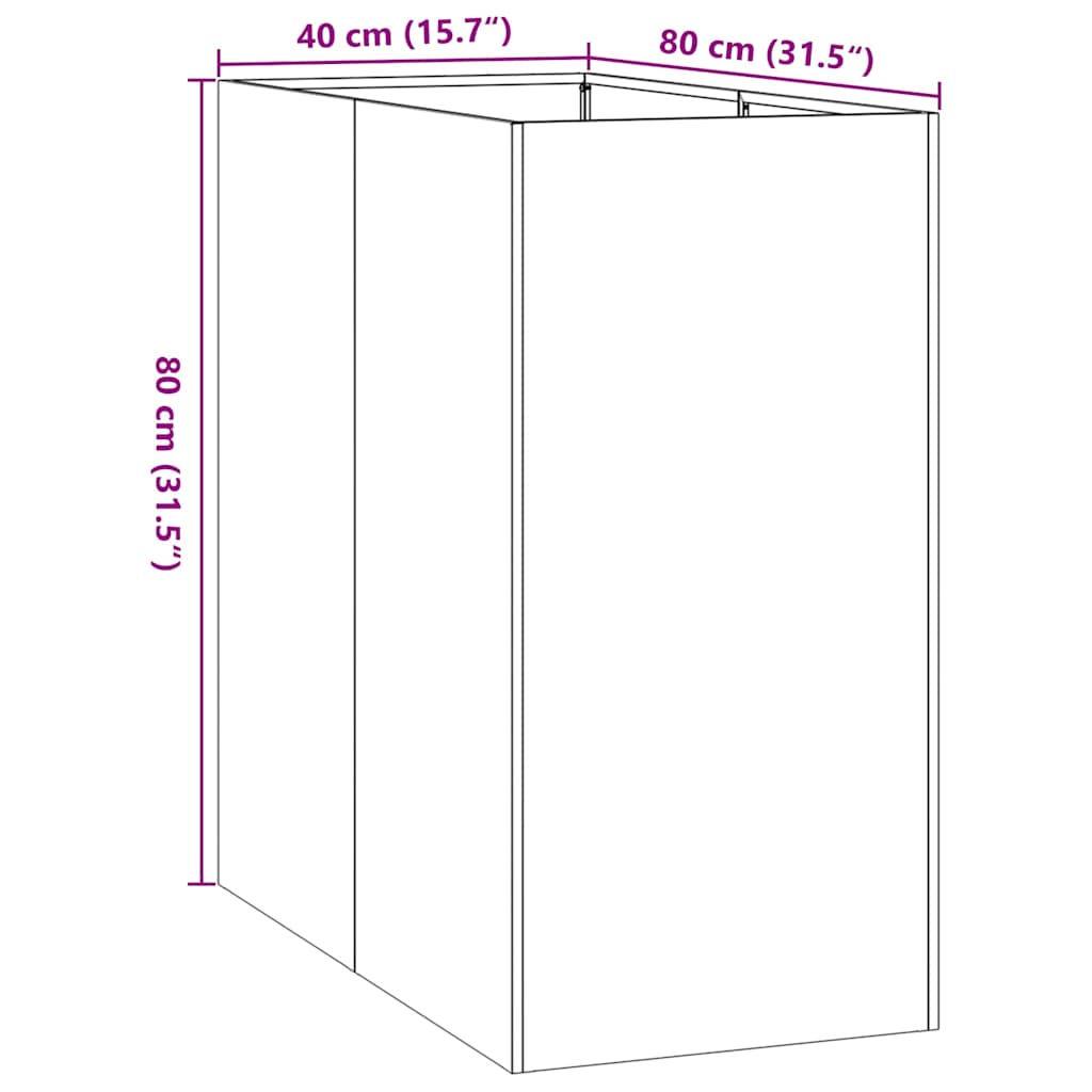 Lovelis, 40x80x80cm, galvanizuotas plienas Lovelis, 40x80x80cm, galvanizuotas plienas