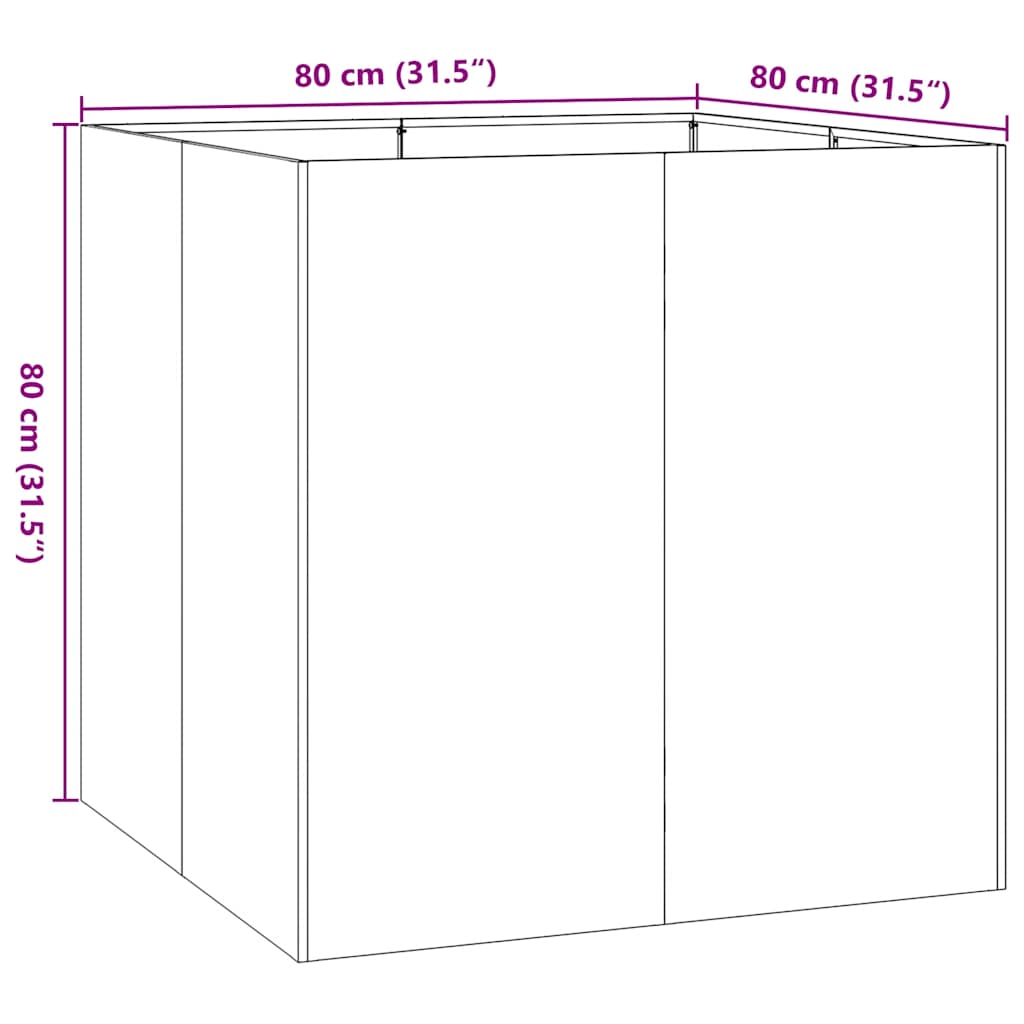 Lovelis, antracito spalvos, 80x80x80cm, plienas Lovelis, antracito spalvos, 80x80x80cm, plienas