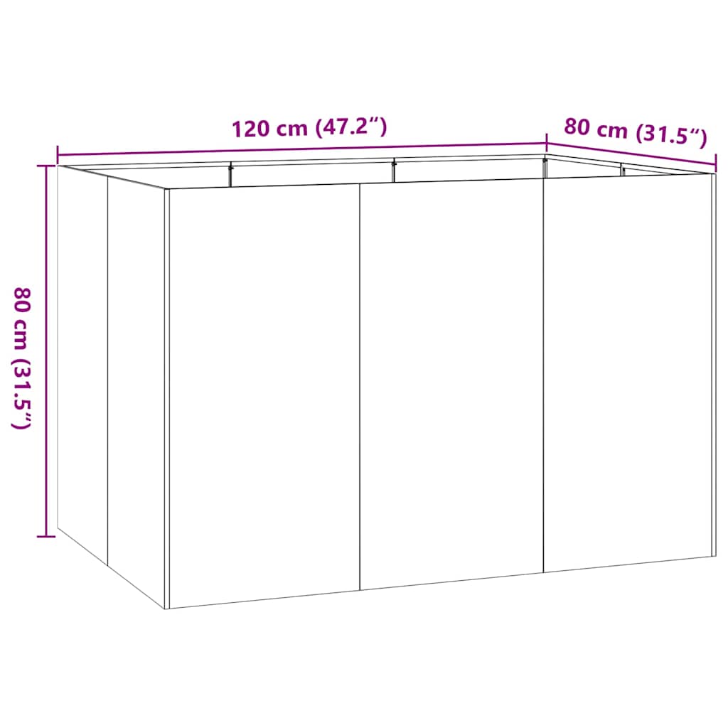 Lovelis, antracito spalvos, 120x80x80cm, plienas Lovelis, antracito spalvos, 120x80x80cm, plienas