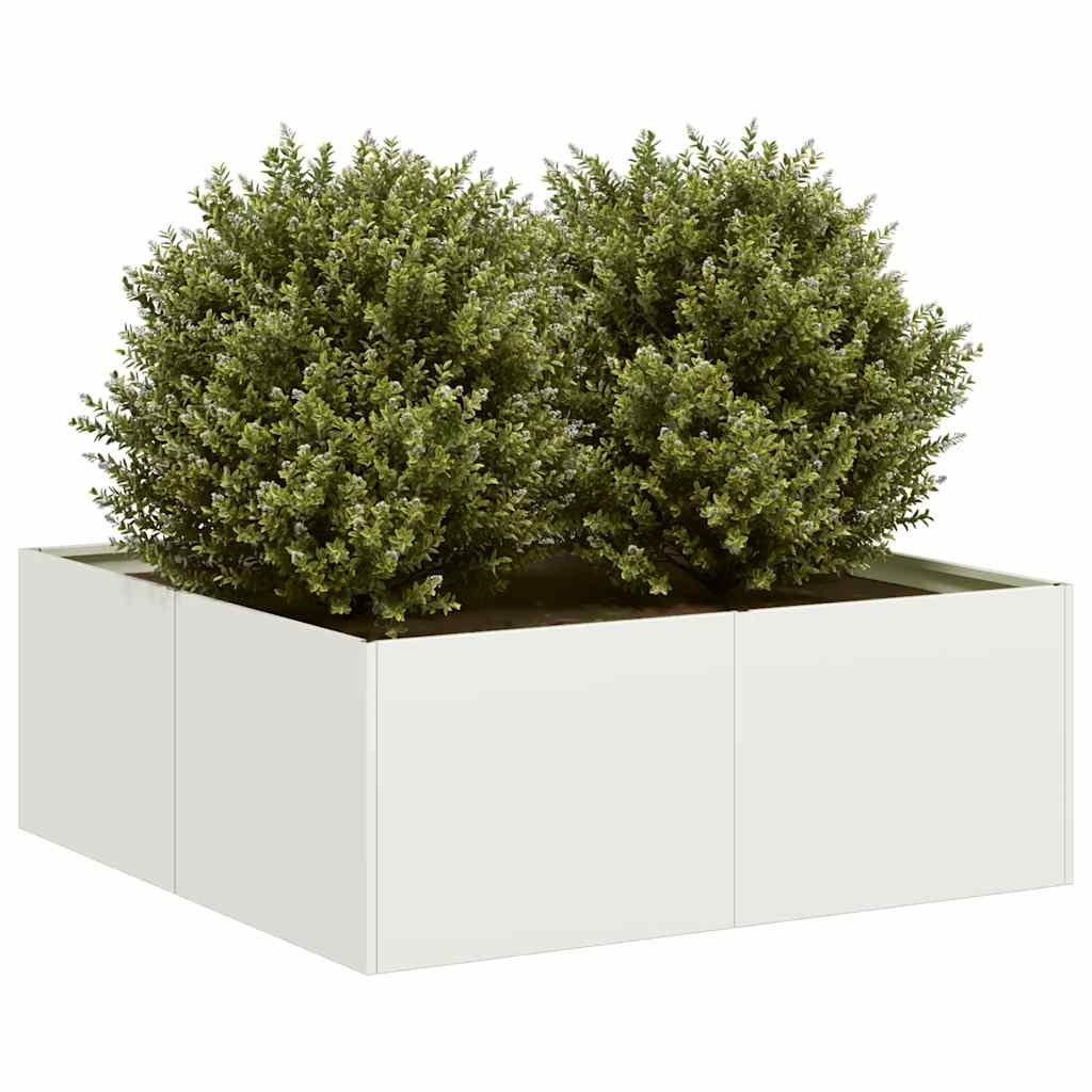 Lovelis, baltos spalvos, 80x80x30cm, plienas Lovelis, baltos spalvos, 80x80x30cm, plienas - Image 2