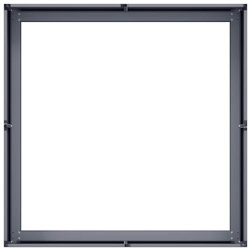 Lovelis, antracito spalvos, 80x80x30cm, plienas Lovelis, antracito spalvos, 80x80x30cm, plienas - Image 5