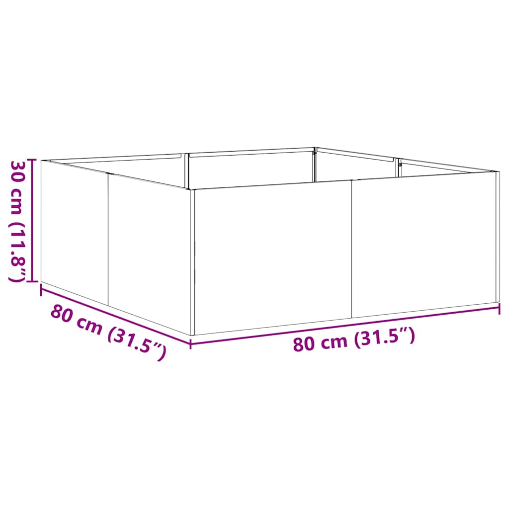 Lovelis, antracito spalvos, 80x80x30cm, plienas Lovelis, antracito spalvos, 80x80x30cm, plienas