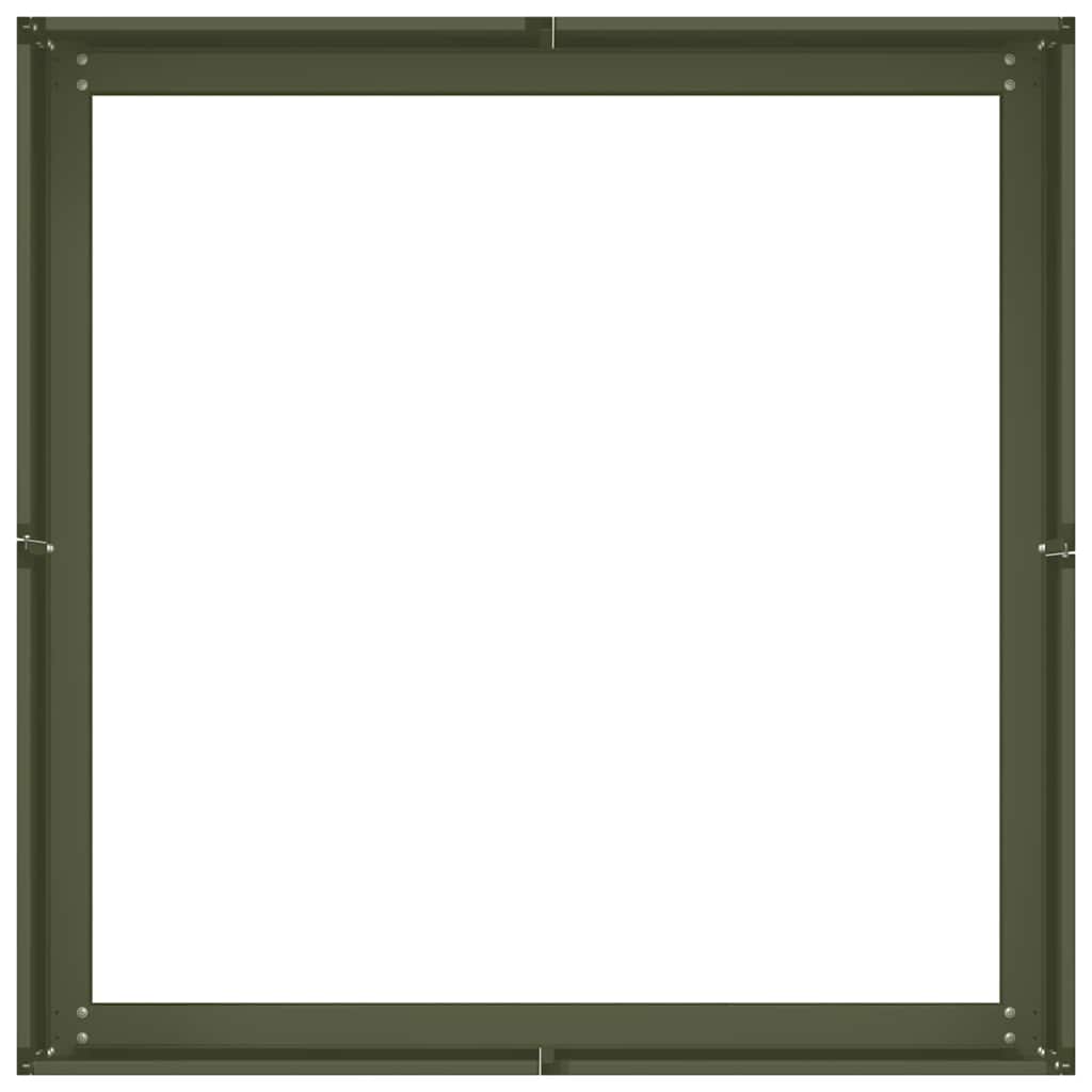 Lovelis, alyvuogių žalios spalvos, 80x80x30cm, plienas Lovelis, alyvuogių žalios spalvos, 80x80x30cm, plienas - Image 5