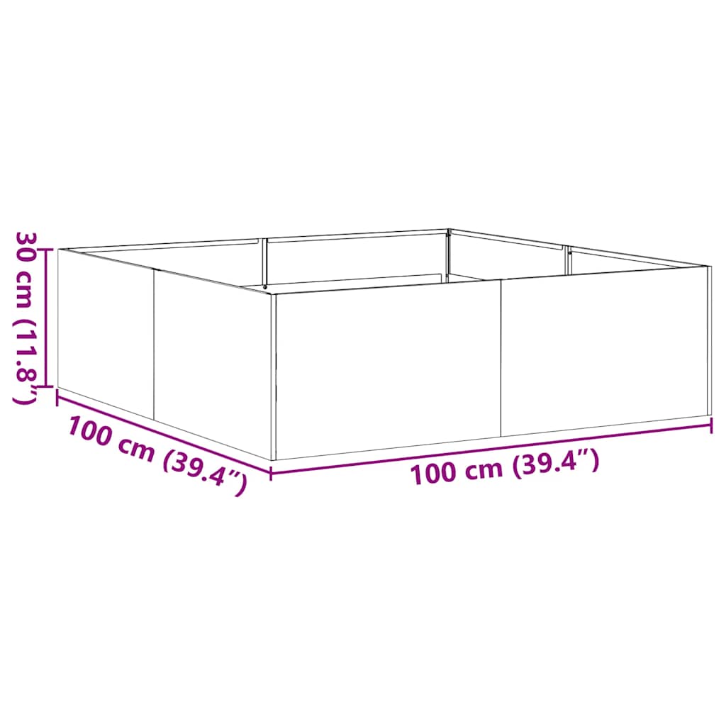 Lovelis, antracito spalvos, 100x100x30cm, plienas Lovelis, antracito spalvos, 100x100x30cm, plienas
