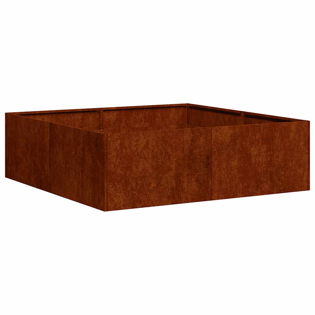 Lovelis, rūdžių, 100x100x30cm, oro sąlygoms atsparus plienas Lovelis, rūdžių, 100x100x30cm, oro sąlygoms atsparus plienas - Image 3