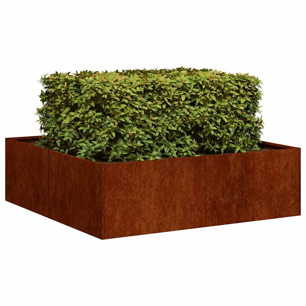 Lovelis, rūdžių, 100x100x30cm, oro sąlygoms atsparus plienas Lovelis, rūdžių, 100x100x30cm, oro sąlygoms atsparus plienas - Image 4