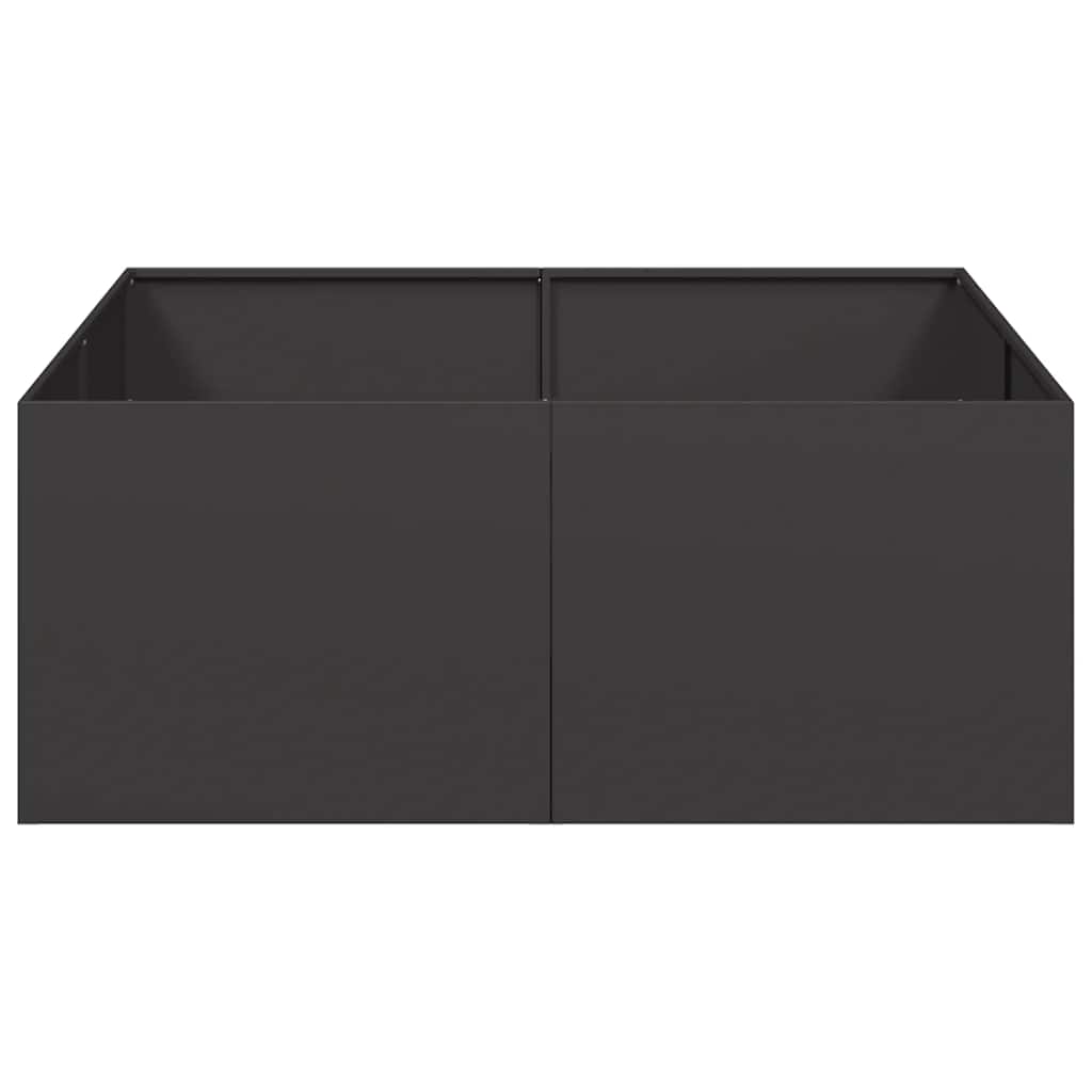 Lovelis, juodos spalvos, 100x100x40cm, plienas Lovelis, juodos spalvos, 100x100x40cm, plienas - Image 5