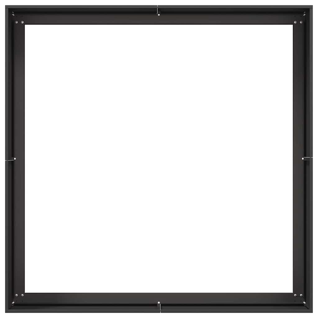 Lovelis, juodos spalvos, 100x100x40cm, plienas Lovelis, juodos spalvos, 100x100x40cm, plienas - Image 6