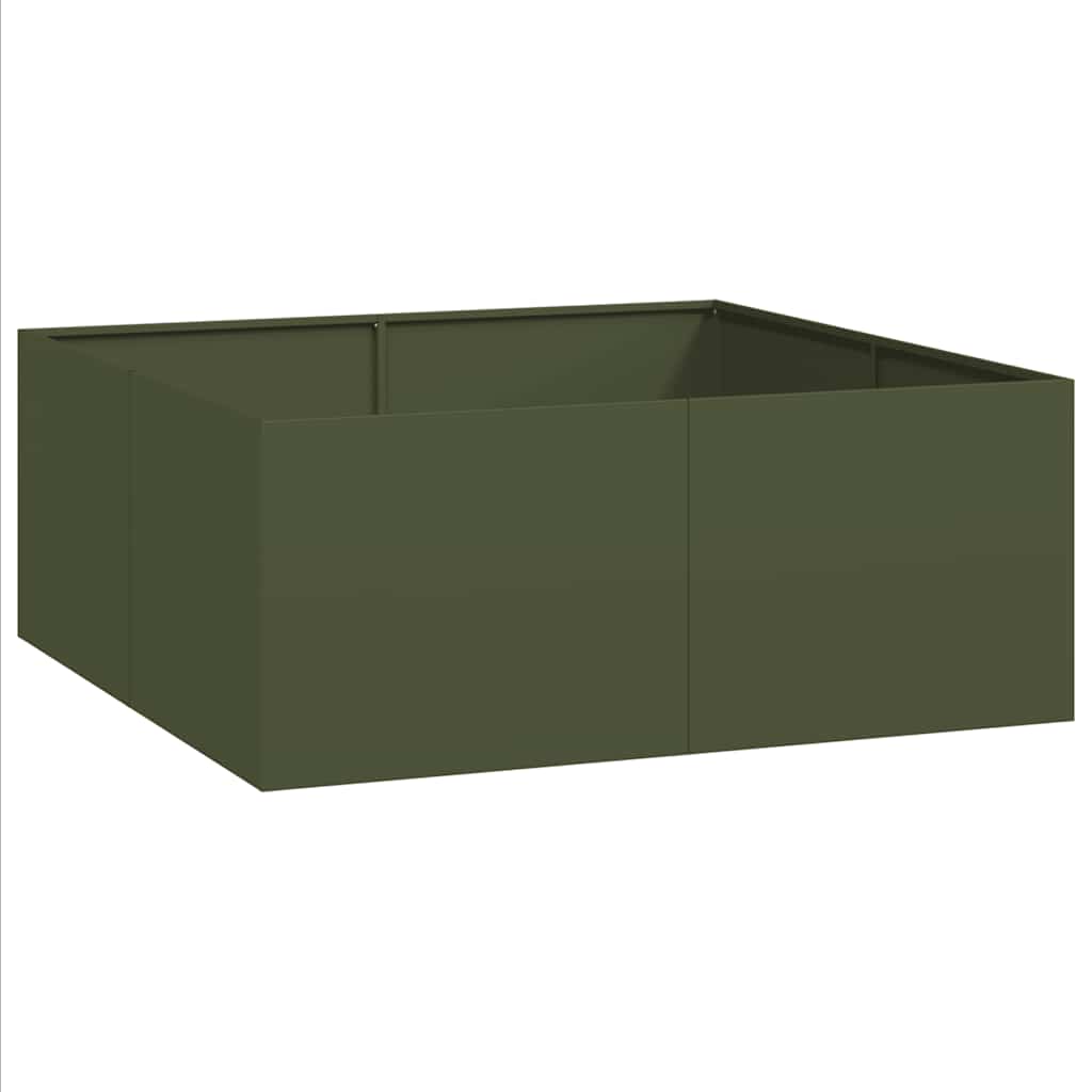 Lovelis, alyvuogių žalios spalvos, 100x100x40cm, plienas Lovelis, alyvuogių žalios spalvos, 100x100x40cm, plienas - Image 3