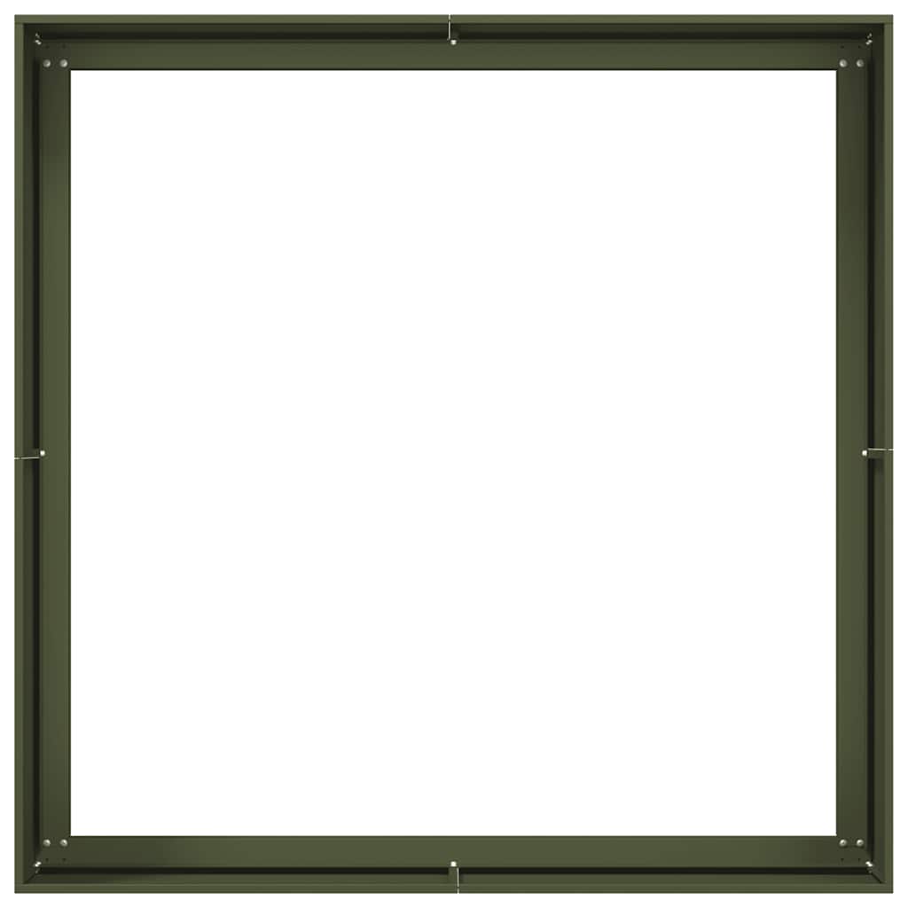 Lovelis, alyvuogių žalios spalvos, 100x100x40cm, plienas Lovelis, alyvuogių žalios spalvos, 100x100x40cm, plienas - Image 6