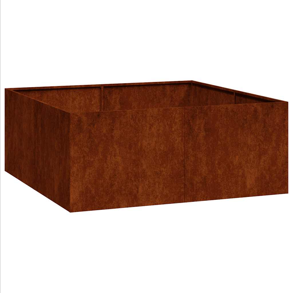 Lovelis, rūdžių, 100x100x40cm, oro sąlygoms atsparus plienas Lovelis, rūdžių, 100x100x40cm, oro sąlygoms atsparus plienas - Image 3