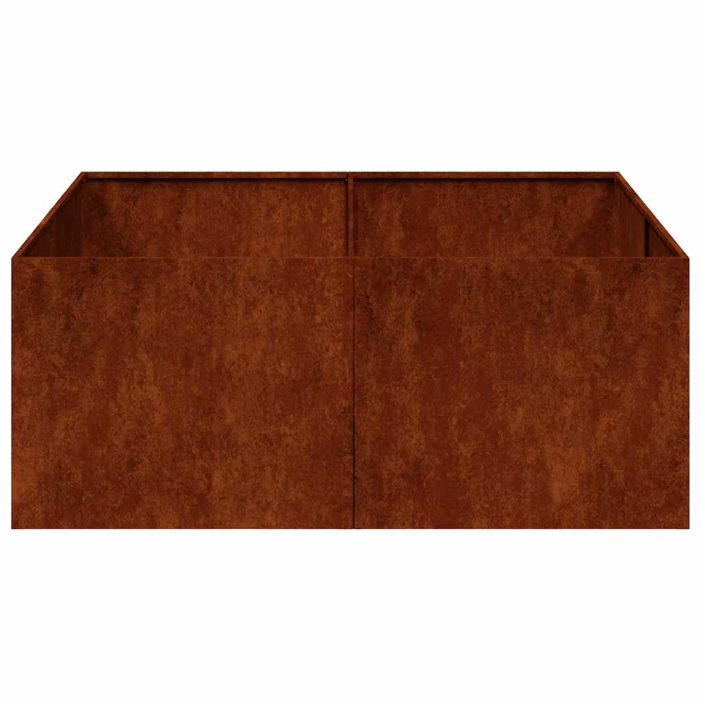 Lovelis, rūdžių, 100x100x40cm, oro sąlygoms atsparus plienas Lovelis, rūdžių, 100x100x40cm, oro sąlygoms atsparus plienas - Image 5