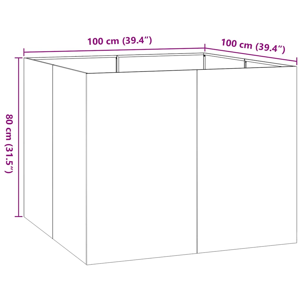 Lovelis, antracito spalvos, 100x100x80cm, plienas Lovelis, antracito spalvos, 100x100x80cm, plienas