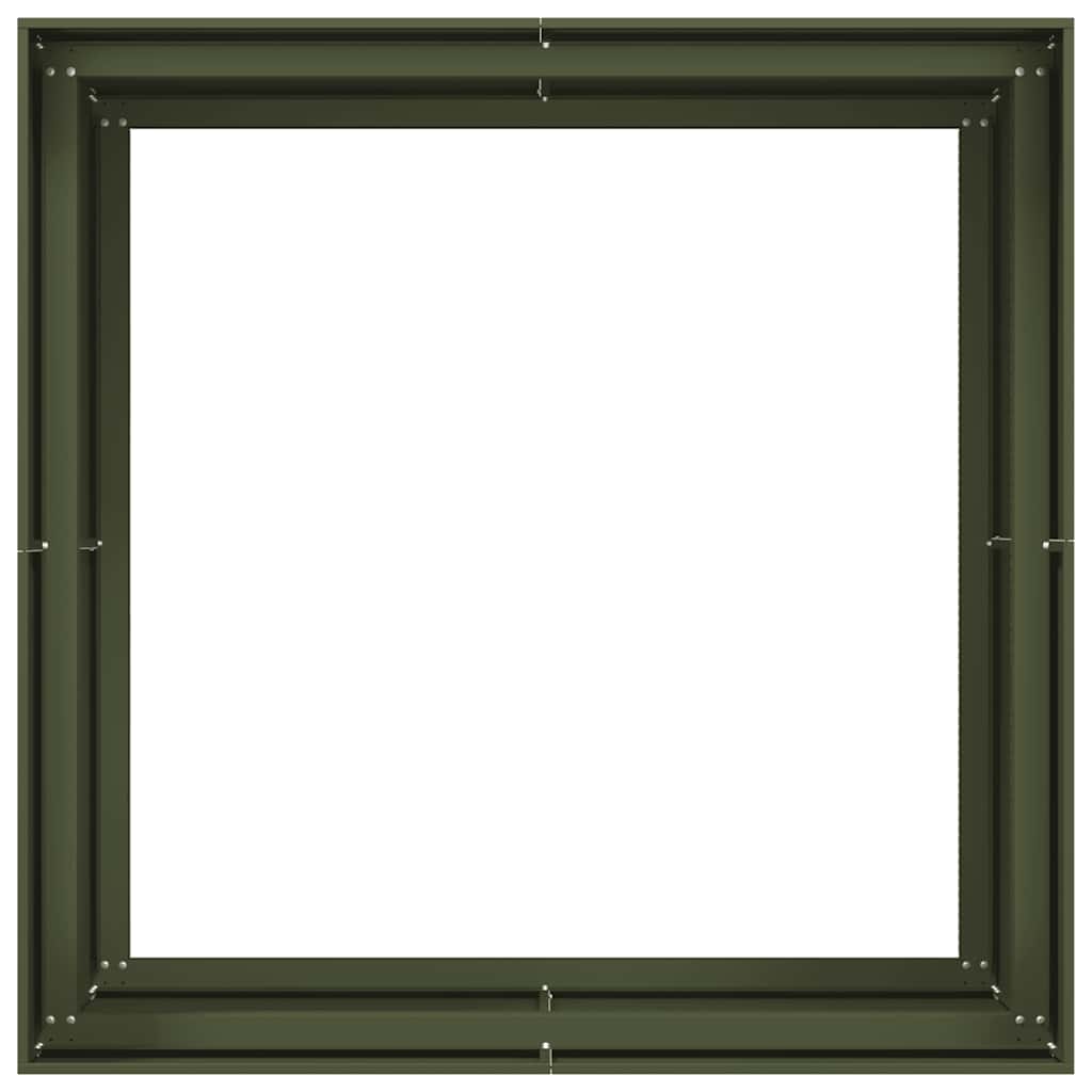 Lovelis, alyvuogių žalios spalvos, 100x100x80cm, plienas Lovelis, alyvuogių žalios spalvos, 100x100x80cm, plienas - Image 6