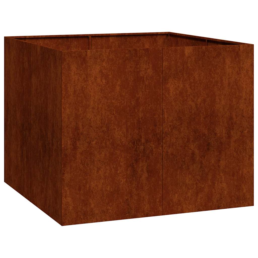 Lovelis, rūdžių, 100x100x80cm, oro sąlygoms atsparus plienas Lovelis, rūdžių, 100x100x80cm, oro sąlygoms atsparus plienas - Image 3