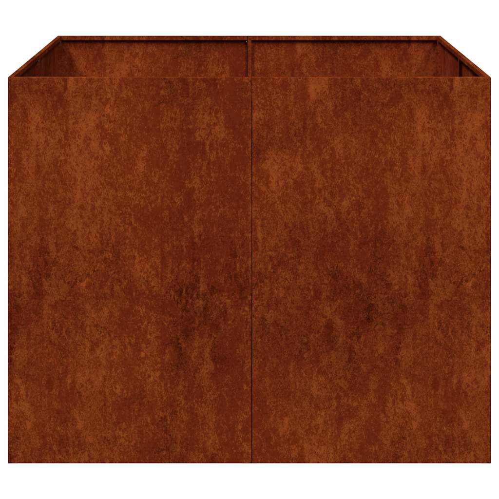 Lovelis, rūdžių, 100x100x80cm, oro sąlygoms atsparus plienas Lovelis, rūdžių, 100x100x80cm, oro sąlygoms atsparus plienas - Image 5