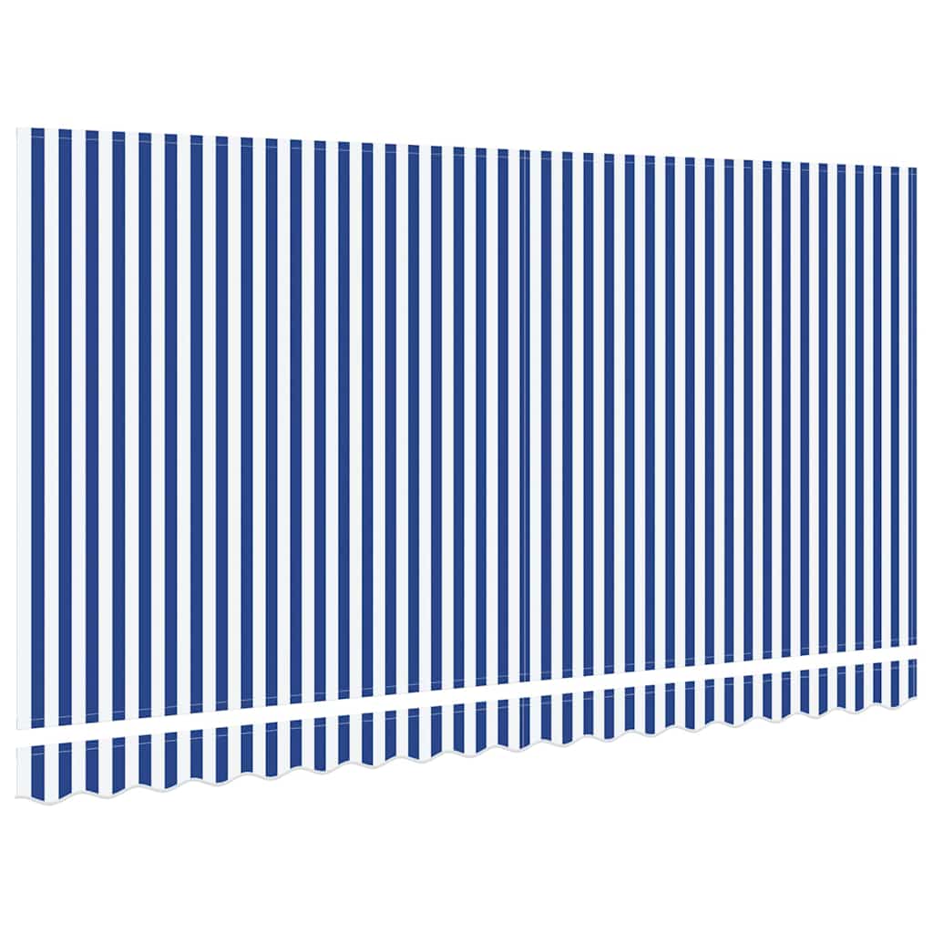 Markizės pakaitinis audinys Mėlyna ir balta 380 x 195 cm Markizės pakaitinis audinys Mėlyna ir balta 380 x 195 cm - Image 5