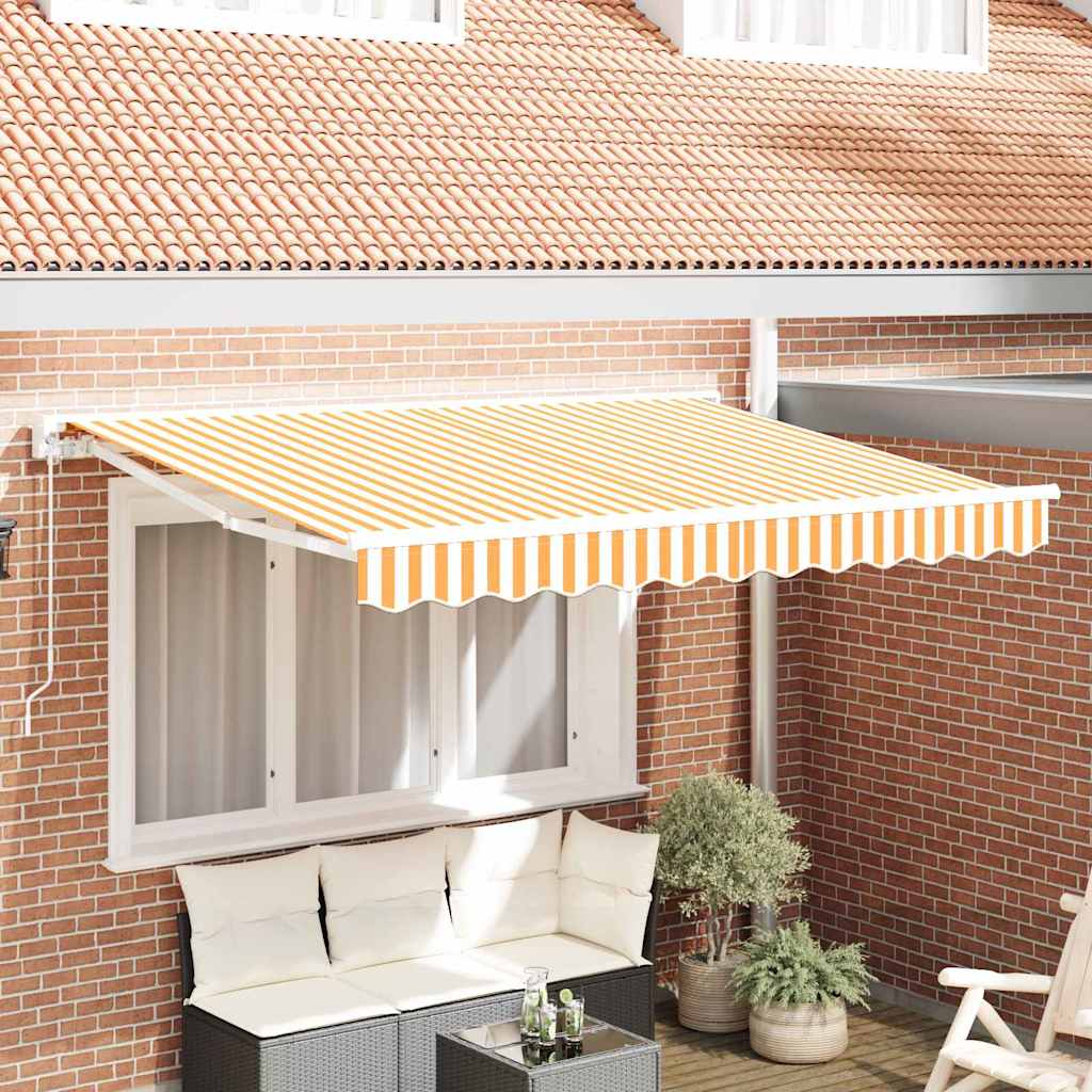Markizės pakaitinis audinys Geltona ir balta 280 x 195 cm Markizės pakaitinis audinys Geltona ir balta 280 x 195 cm - Image 2