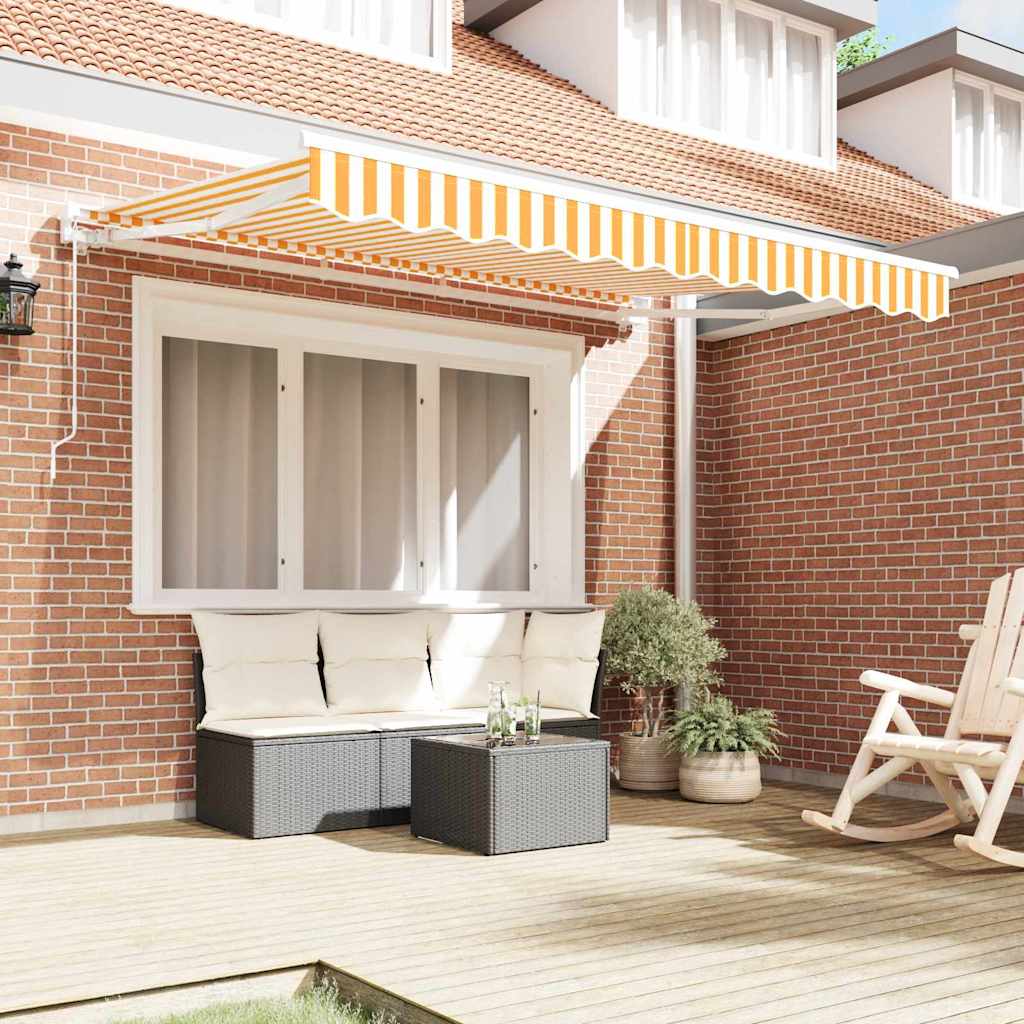 Markizės pakaitinis audinys Geltona ir balta 330 x 195 cm Markizės pakaitinis audinys Geltona ir balta 330 x 195 cm - Image 4