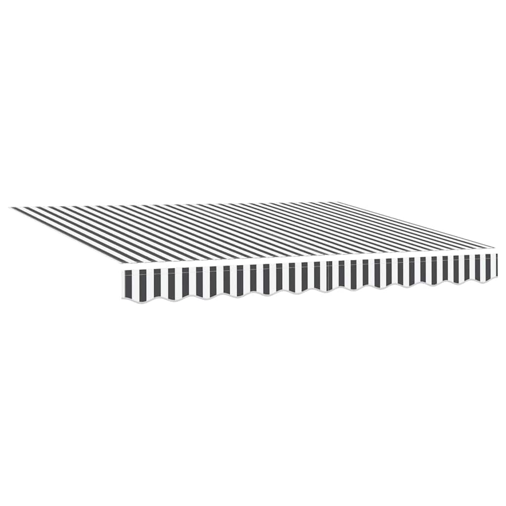 Markizės pakaitinis audinys Antracito ir baltos 280 x 195 cm Markizės pakaitinis audinys Antracito ir baltos 280 x 195 cm - Image 3