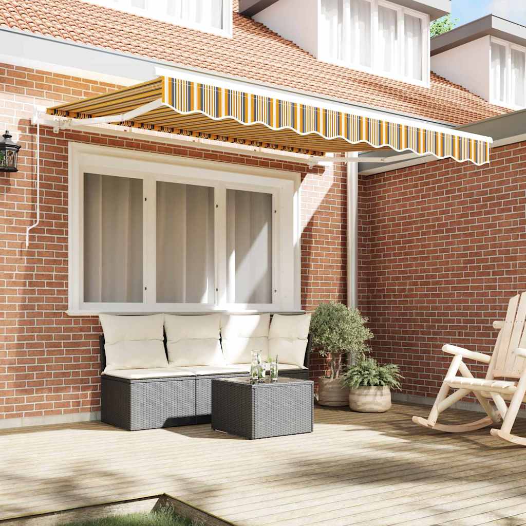 Markizės pakaitinis audinys Oranžinis ir Juodas 235 x 195 cm Markizės pakaitinis audinys Oranžinis ir Juodas 235 x 195 cm - Image 4