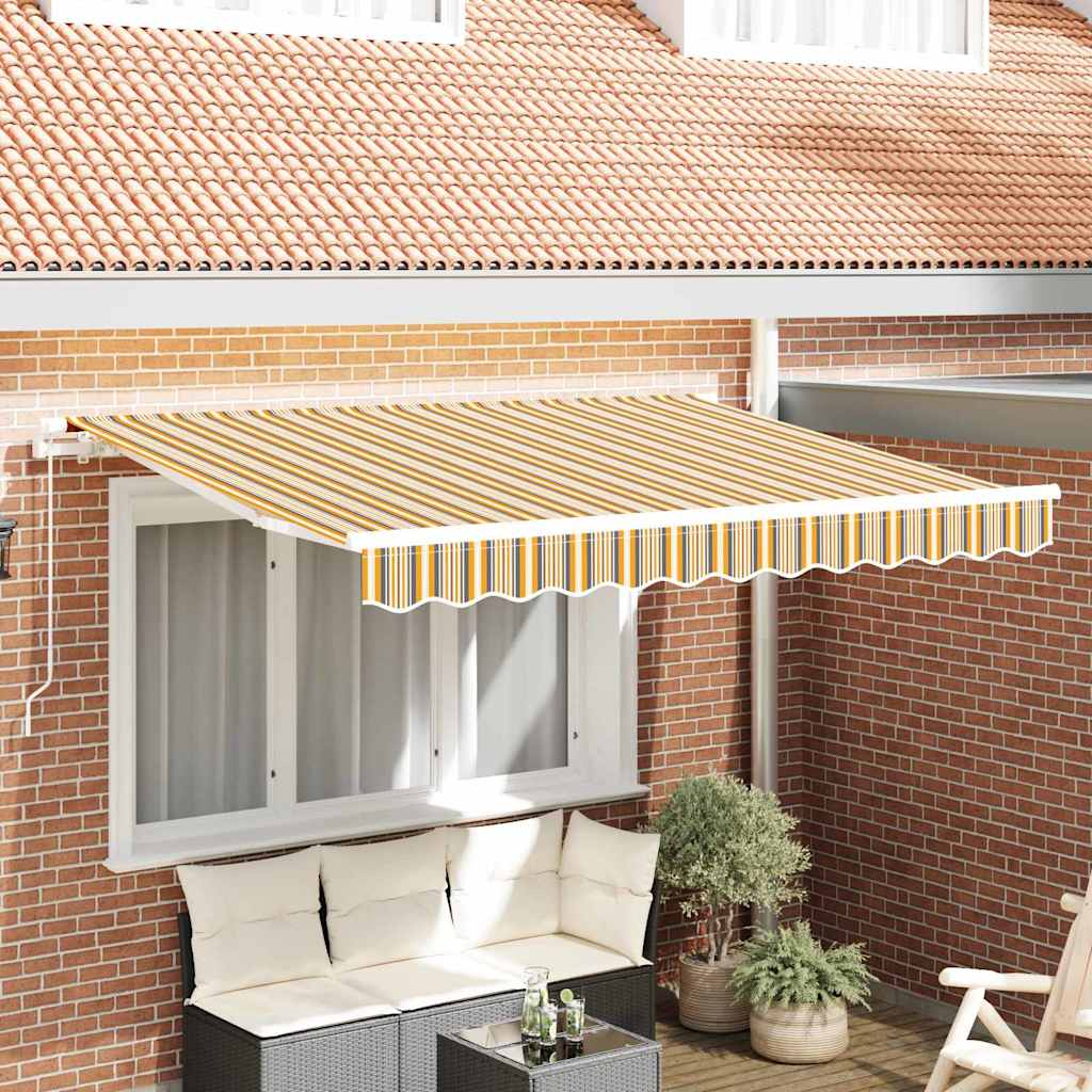 Markizės pakaitinis audinys Oranžinis ir Juodas 280 x 195 cm Markizės pakaitinis audinys Oranžinis ir Juodas 280 x 195 cm - Image 2