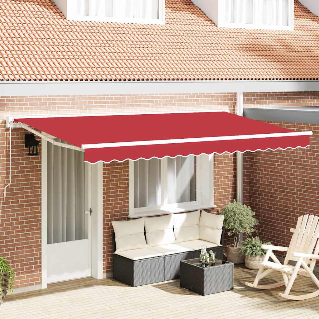 Markizės pakaitinis audinys Raudona 380 x 195 cm Poliesteris Markizės pakaitinis audinys Raudona 380 x 195 cm Poliesteris - Image 2