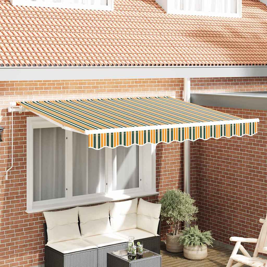 Markizės pakaitinis audinys Žalia ir geltona 330 x 195 cm Markizės pakaitinis audinys Žalia ir geltona 330 x 195 cm - Image 2