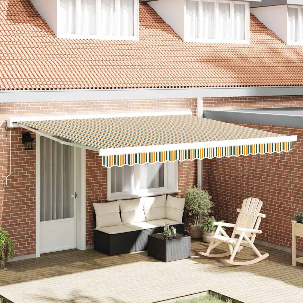 Markizės pakaitinis audinys Žalia ir geltona 380 x 295 cm Markizės pakaitinis audinys Žalia ir geltona 380 x 295 cm - Image 2