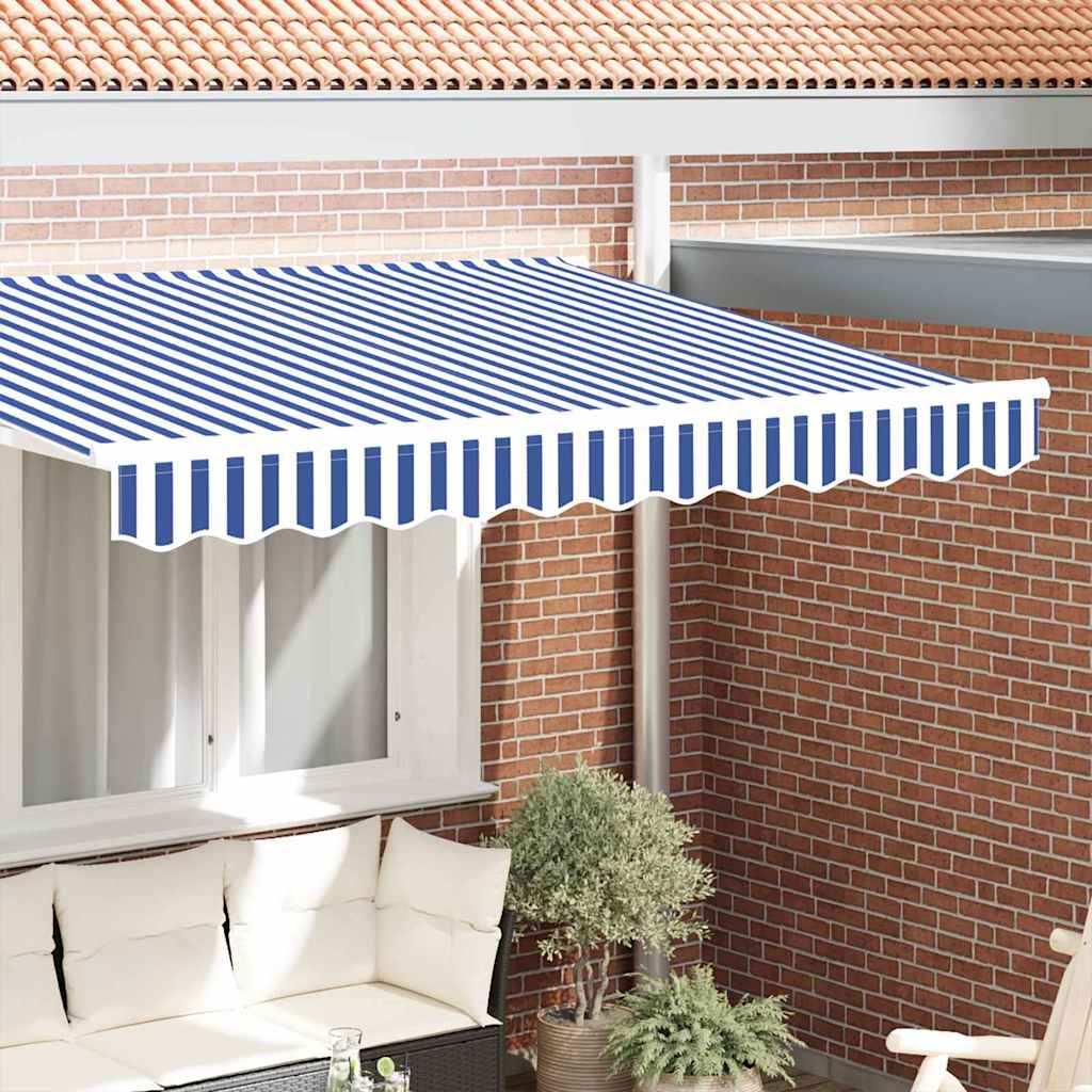 Markizės pakraščio pakeitimas Mėlyna ir balta 230 x 20 cm Markizės pakraščio pakeitimas Mėlyna ir balta 230 x 20 cm - Image 2