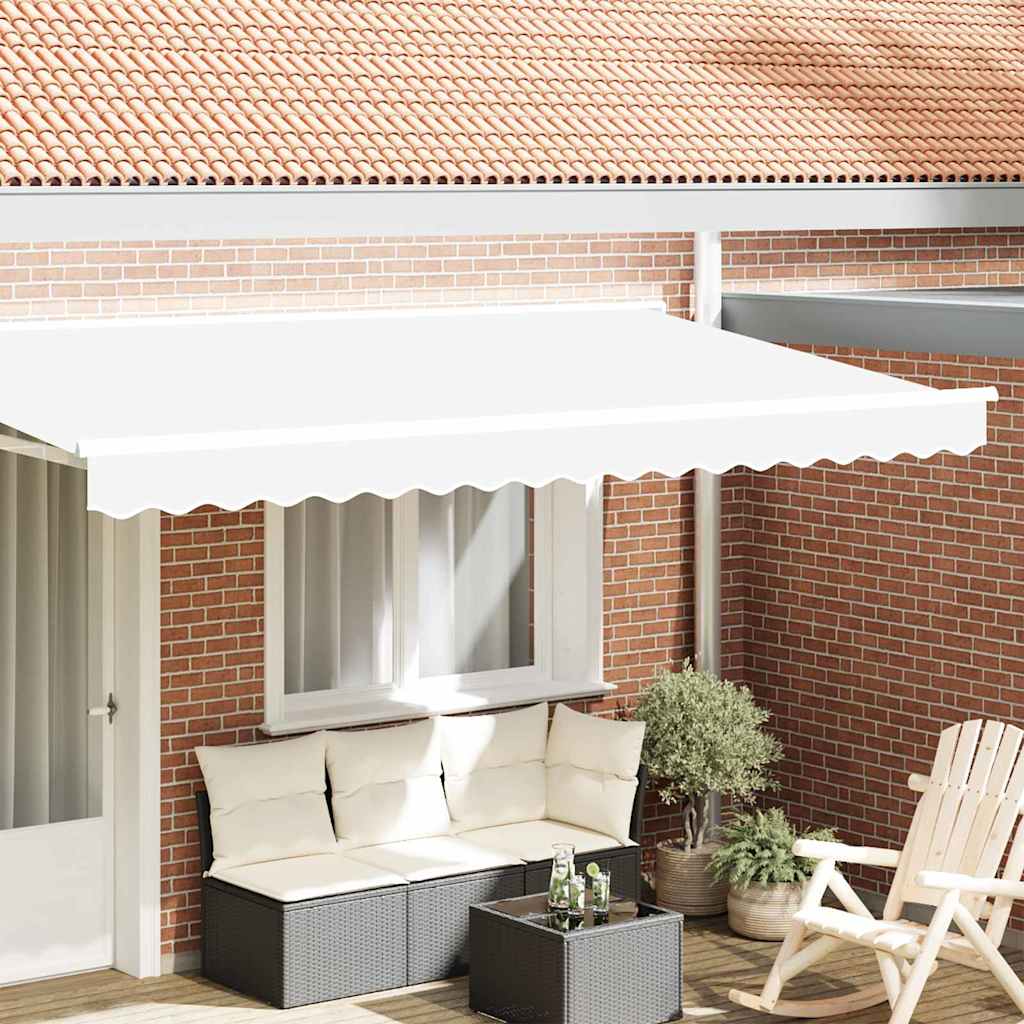 Markizės pakraščio pakeitimas Balta 380 x 20 cm Poliesteris Markizės pakraščio pakeitimas Balta 380 x 20 cm Poliesteris - Image 2