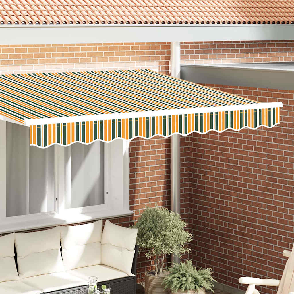 Markizės pakraščio pakeitimas Žalia ir geltona 330 x 20 cm Markizės pakraščio pakeitimas Žalia ir geltona 330 x 20 cm - Image 2